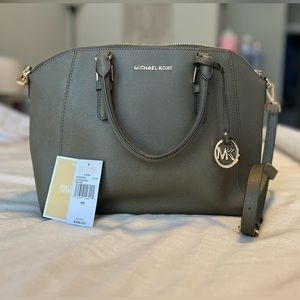 Michael Kors Ciara Satchel Crossbody Olive